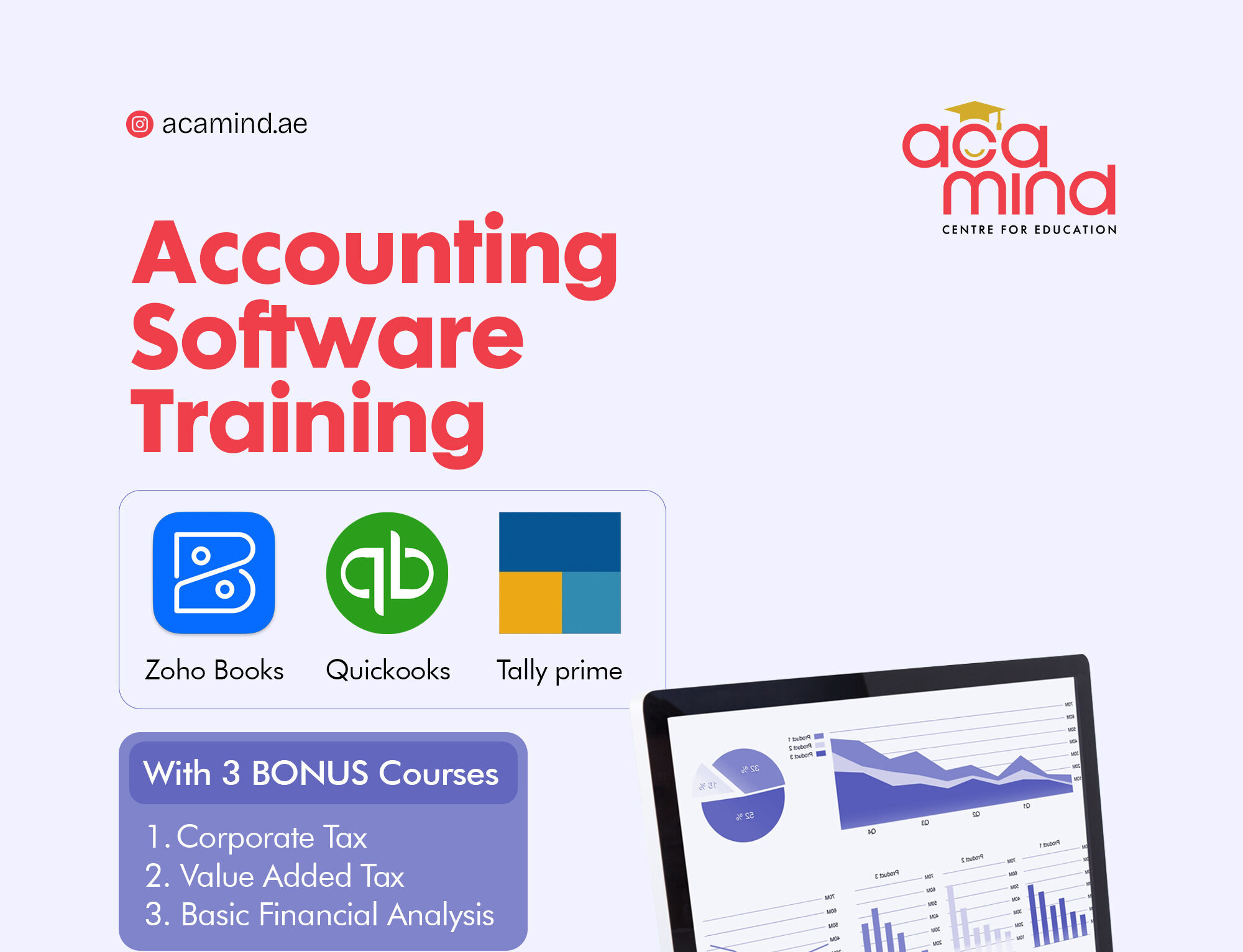 Master Financial Accounting Software with Tally Prime, QuickBooks, and Zoho Books - UAE Corporate Tax, VAT, and Financial Analysis Course