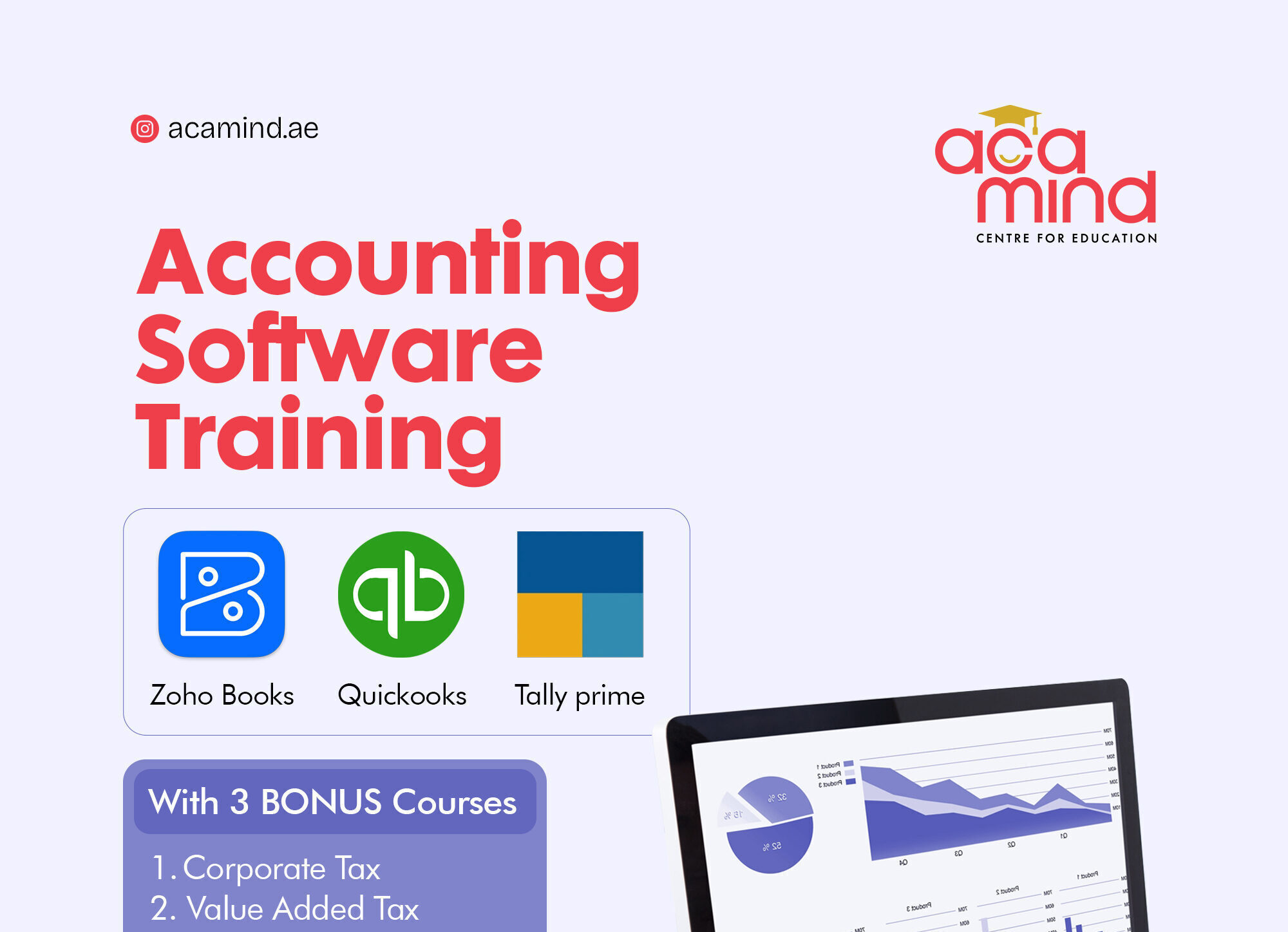 Master Financial Accounting Software with Tally Prime, QuickBooks, and Zoho Books - UAE Corporate Tax, VAT, and Financial Analysis Course