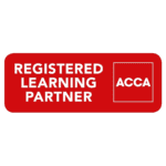 Registered Learning Partner badge with the ACCA logo on a red background.