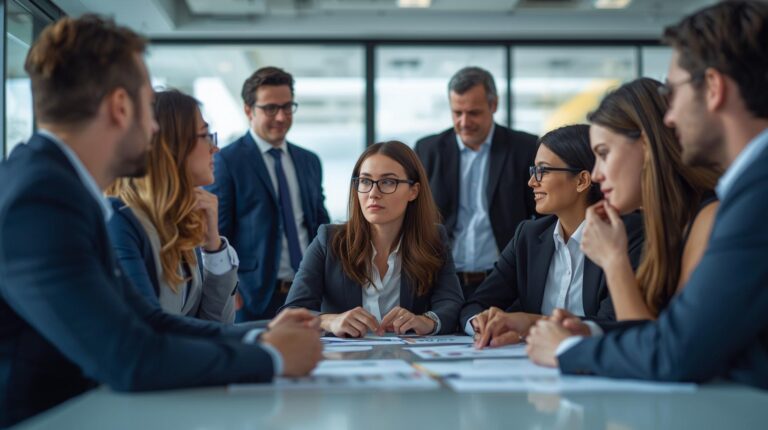 Strategic Thinking and Business Model Innovation with professionals photos generation5