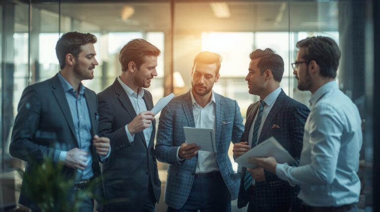 Strategic Thinking and Business Model Innovation with professionals photos generation6