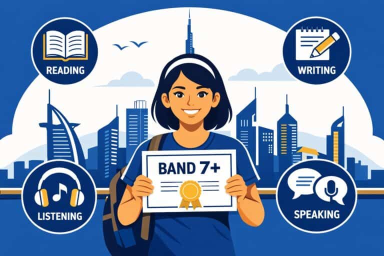 IELTS preparation with expert coaching in Dubai for top band scores. Achieve your goals with Acamind.