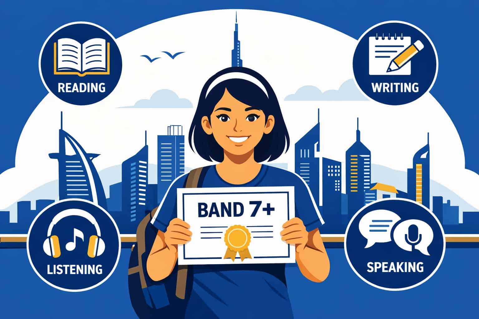 IELTS preparation with expert coaching in Dubai for top band scores. Achieve your goals with Acamind.