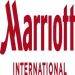 Logo of Marriott International hotel chain in Dubai, UAE.