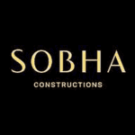 Logo of Sobha Constructions with a sleek design on a dark background.