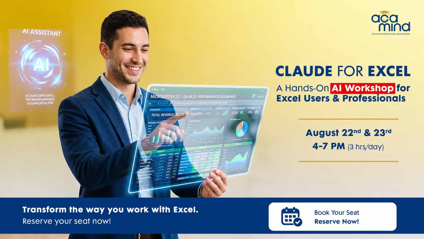 Claude for Excel workshop poster