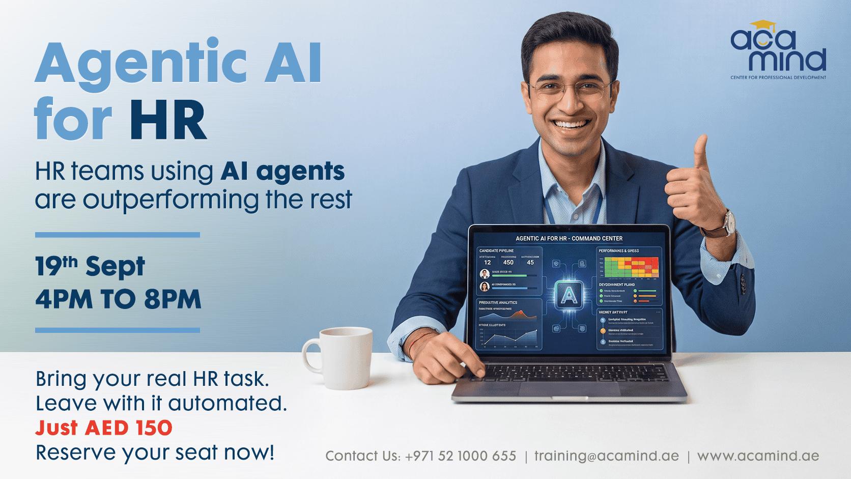 Agentic AI for HR workshop poster